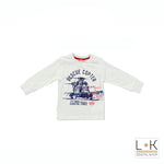Girocollo Bianco con Stampa Bambino Sarabanda Q713 - SARABANDA - LuxuryKids