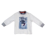 Girocollo in Caldo Cotone Bianco Neonato Sarabanda F804 - SARABANDA - LuxuryKids