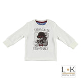 Girocollo in Caldo Cotone Panna Neonato Sarabanda L127 - SARABANDA - LuxuryKids
