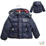 Giubbotto con Cappuccio Neonato Blu Fred Mello 12655 - FRED MELLO - LuxuryKids