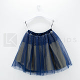 Gonna in tulle Elegante blu-oro Bambina  LIALEA SK07226 - LIALEA - LuxuryKids