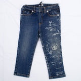 JEANS CON STAMPE NEONATO MOSCHINO MUPT64-00 - MOSCHINO - LuxuryKids