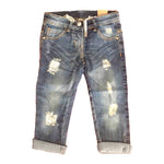 Jeans Slim Effetto Strappato Neonata Sarabanda T222 - SARABANDA - LuxuryKids