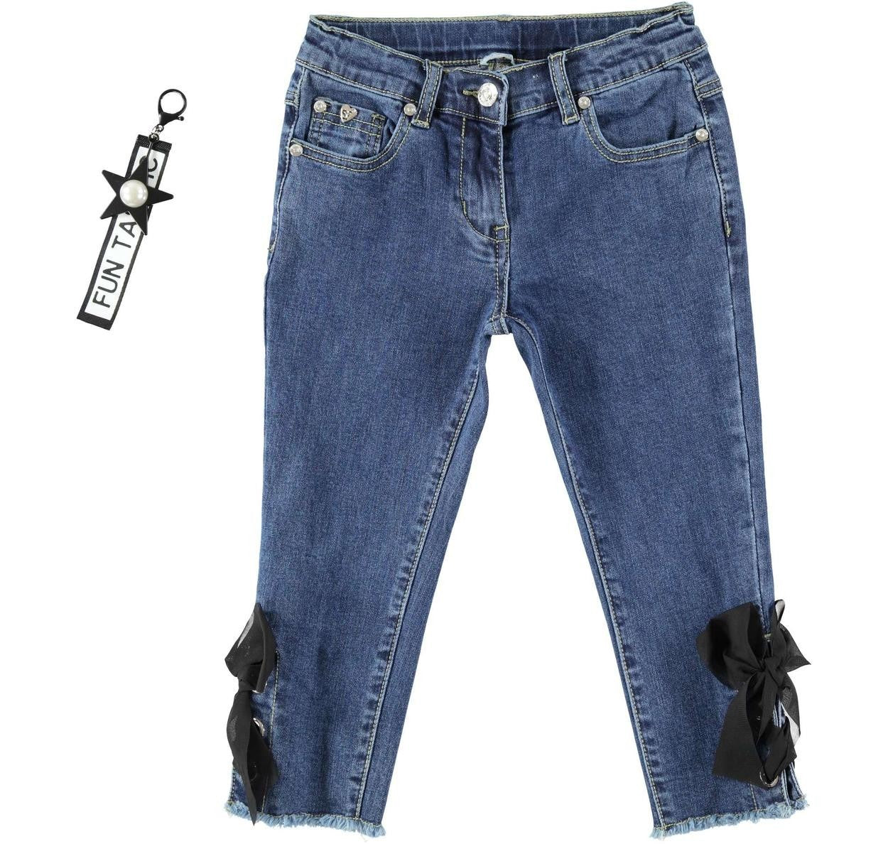 Jeans Slim Fit Bambina Sarabanda W439 - SARABANDA - LuxuryKids