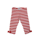 Leggings In Cotone A strisce Bianco E Rosso Neonata Dr Kid DK325 - DR.KID - LuxuryKids