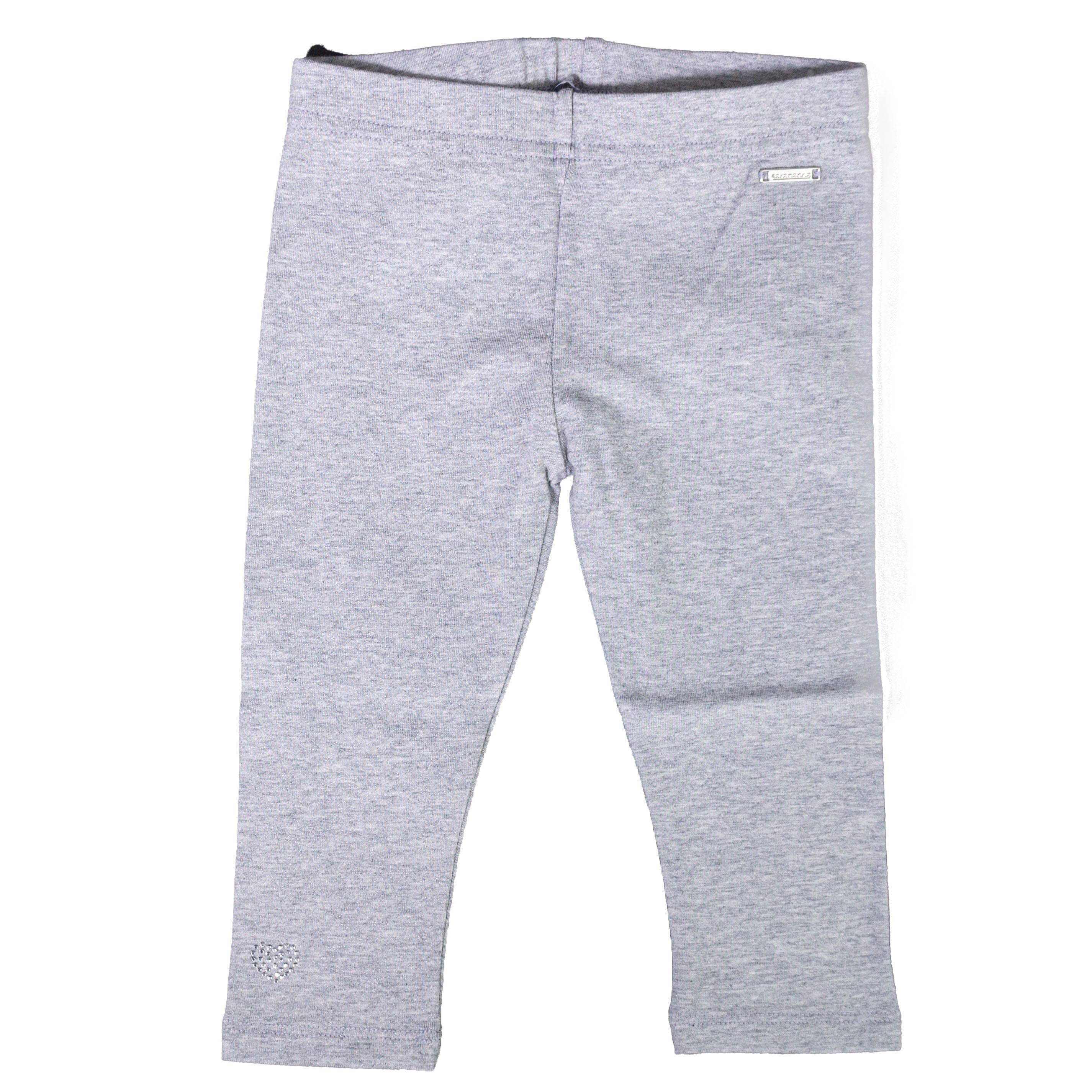 Leggins Cotone Grigio Neonata SARABANDA DR809 - SARABANDA - LuxuryKids
