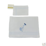Lenzuolino Per Carrozzina In Cotone Neonato CREAZIONI LUANA 16080 - CREAZIONI LUANA - LuxuryKids