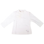 Lupetto Cotone Con Fiori Neonata Panna Minibanda F6170 - MINIBANDA - LuxuryKids