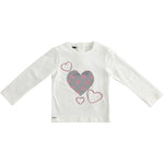 Maglia Caldo Cotone Maniche Lunghe Bianca Bambina SARABANDA 1204 - SARABANDA - LuxuryKids