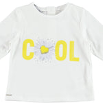 Maglia Girocollo Manica Lunga In Cotone Bianca Neonata Sarabanda W216 - SARABANDA - LuxuryKids