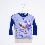 Maglia In Caldo Cotone con Stampa Blu Neonata Fun&Fun FUNNDR3521 - FUN&FUN - LuxuryKids