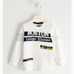 Maglia Manica Lunga In Cotone Bianca Con Stampa Neonato SARABANDA J121 - SARABANDA - LuxuryKids
