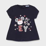 Maglietta Manica Corta In Cotone Ecofriends Bianca Neonata MAYORAL 1088 - MAYORAL - LuxuryKids