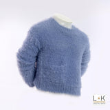 Maglioncino A Pelo Lungo Glicine Bambina Fun&Fun FNBSW9007 - FUN&FUN - LuxuryKids