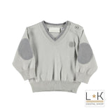 Maglioncino in Misto Lana Grigio Neonato Minibanda H610 - MINIBANDA - LuxuryKids