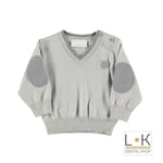 Maglioncino in Misto Lana Grigio Neonato Minibanda H610 - MINIBANDA - LuxuryKids
