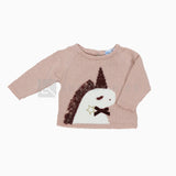 Maglioncino misto cotone Neonata rosa antico A&J 507 - A&J - LuxuryKids