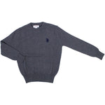 Maglioncino Misto Lana Bambino Grigio Polo Assn 46818 - POLO ASSN - LuxuryKids