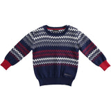 Maglioncino Misto Lana Blu Bambino Elegante SARABANDA 1106 - SARABANDA - LuxuryKids