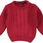 Maglioncino Misto Lana Rosso Ragazzo Manuell&Frank MF4146B - MANUELL&FRANK - LuxuryKids