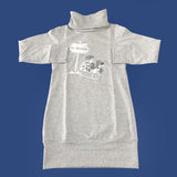 Maxi Abito Con Collo Alto Grigio Bambina One Love 254E210 - ONE LOVE - LuxuryKids