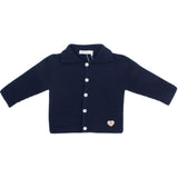 Morbido Cardigan Elegante Blu Per Bambina Paloma de la O ZI8QTB2 - PALOMA DE LA O - LuxuryKids