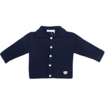 Morbido Cardigan Elegante Blu Per Neonata Paloma de la O ZI8QTB2 - PALOMA DE LA O - LuxuryKids