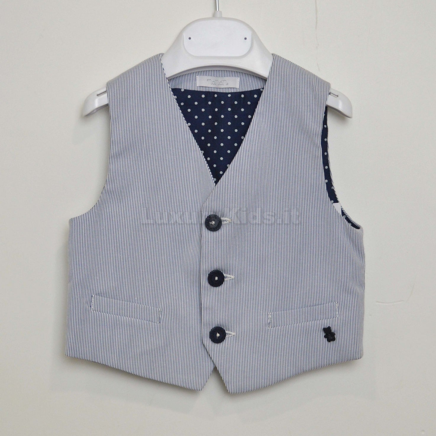 Panciotto a Righe In Cotone Neonato Nanan E16327236 - NANAN - LuxuryKids