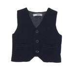 Panciotto Elegante Misto Lana Blu Neonato Dr. Kids 595 - DR.KID - LuxuryKids