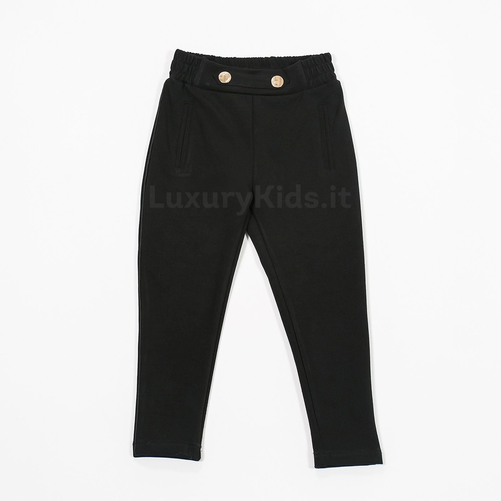 Pantaleggins in Caldo Cotone Nero per Bambina Fun&Fun FNBPT0149 - FUN&FUN - LuxuryKids