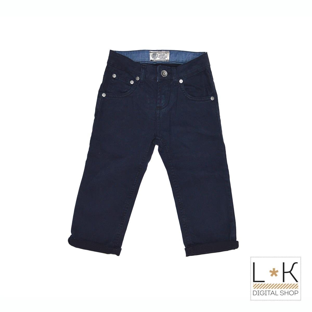 Pantalone 5 tasche Blu Neonato Fred Mello 13075 - FRED MELLO - LuxuryKids