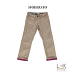 Pantalone Beige Tinta Unita Tasche America Bambino Sarabanda H362 - SARABANDA - LuxuryKids