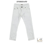 Pantalone Bianco in Tinta Unita Bambino Sarabanda S811 - SARABANDA - LuxuryKids
