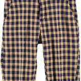 Pantalone Caldo Cotone Fantasia a Quadri Blu-Senape Neonato Manuell&Frank MF1159N - MANUELL&FRANK - LuxuryKids