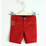 Pantalone corto in twill stretch di cotone  Neonato J530 - SARABANDA - LuxuryKids
