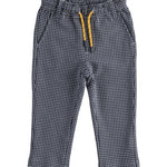 Pantalone Felpa Pied de Poule Blu Bambino 1154 - SARABANDA - LuxuryKids