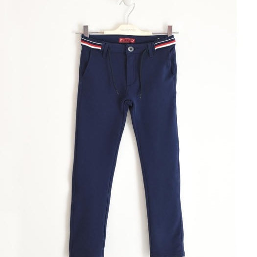 Pantalone in punto milano per Bambino Blu SARABANDA j326 - SARABANDA - LuxuryKids