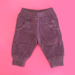 Pantalone in Velluto Viola Neonata Sarabanda F234 - SARABANDA - LuxuryKids