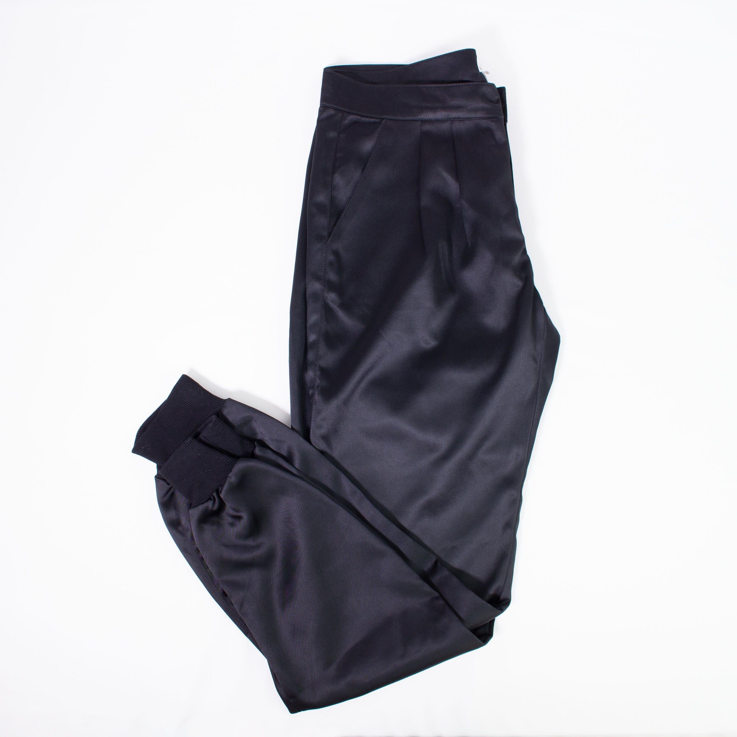 Pantalone Lungo in Raso Nero Bambina She.Ver CHJPT6075 - SHE.VER - LuxuryKids