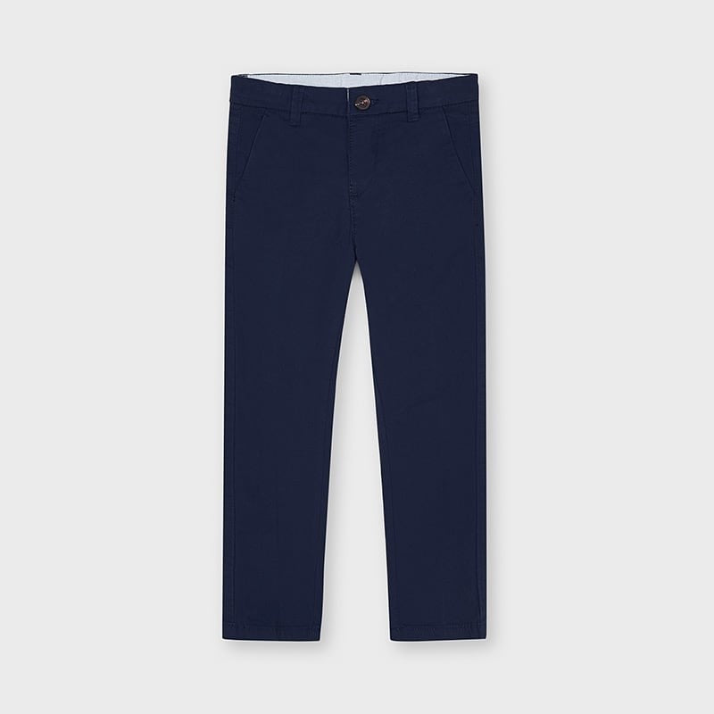 Pantalone Lungo Slim In Cotone Beige Bambino Mayoral 512P - MAYORAL - LuxuryKids