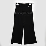 Pantalone palazzo chic moda Bambina Nero LOREDANA 7322 - LOLO' - LuxuryKids