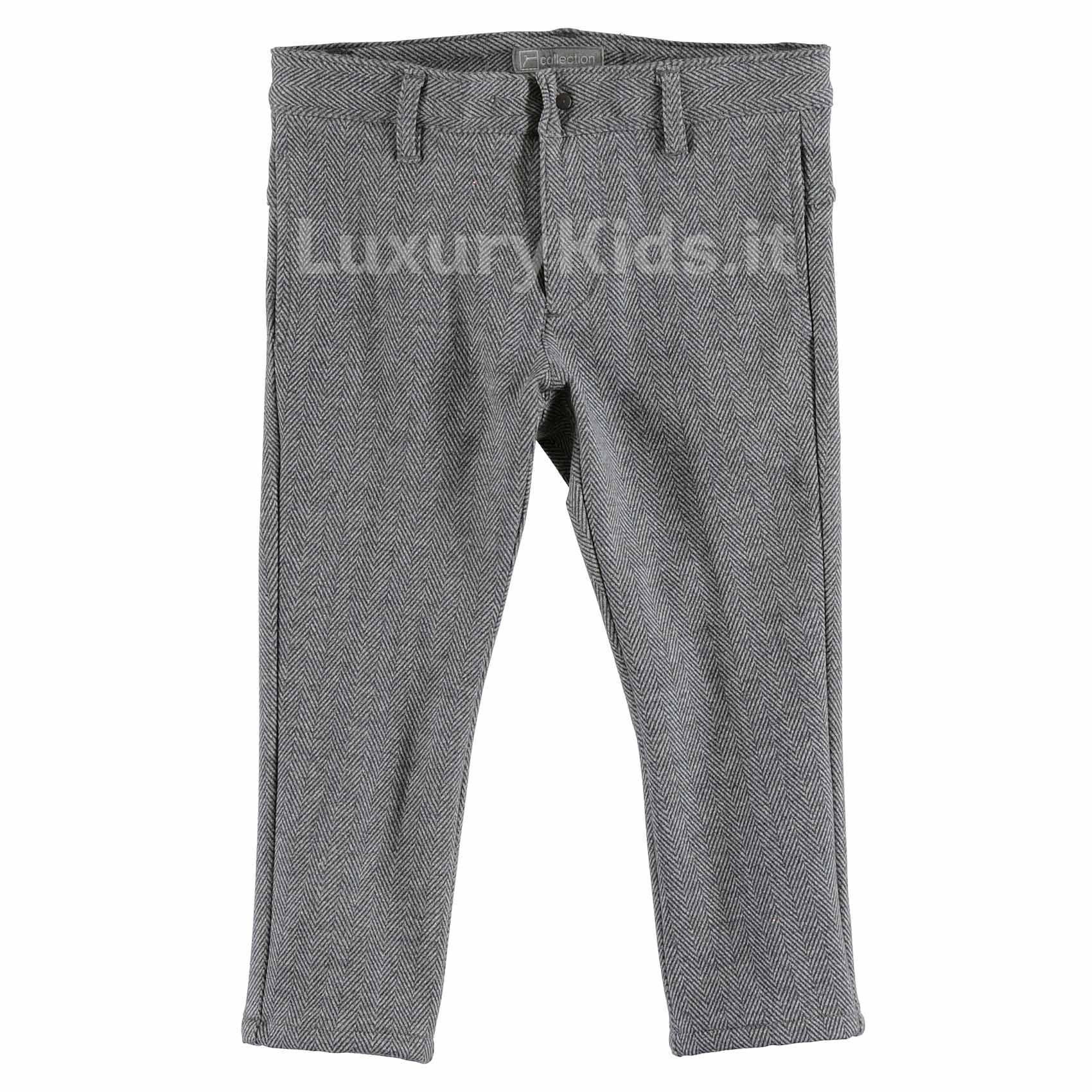 Pantalone Raffinato in Jaspé Grigio per Bambino Sarabanda V157 - SARABANDA - LuxuryKids