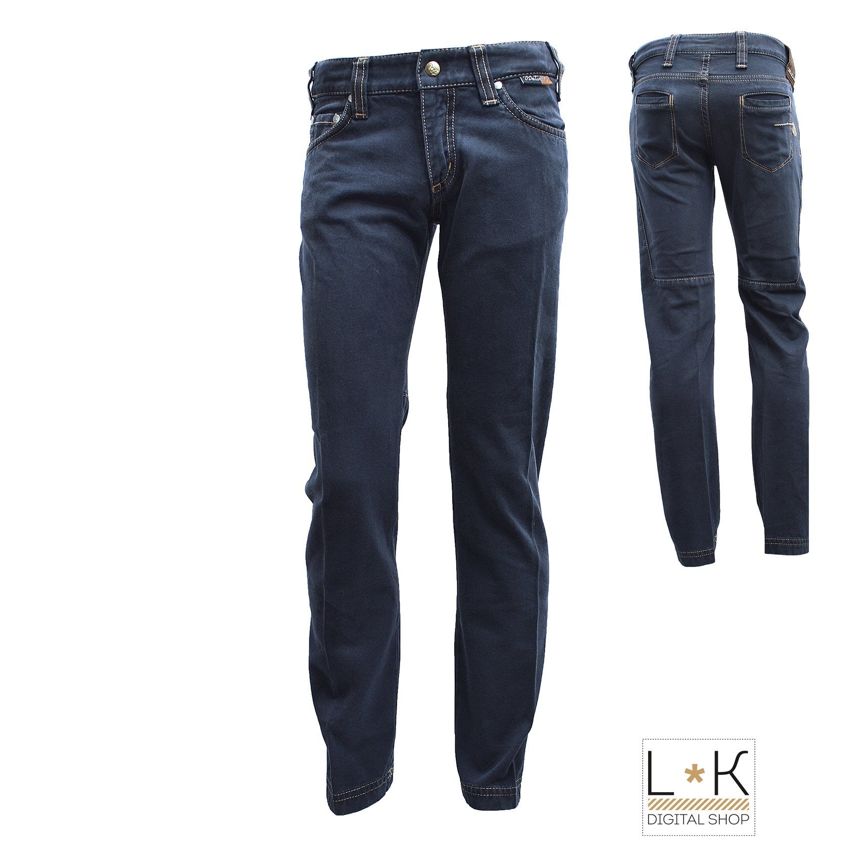 Pantalone Slim Blu in Tinta Unita Bambino Betwoin OXFORD - BETWOIN - LuxuryKids