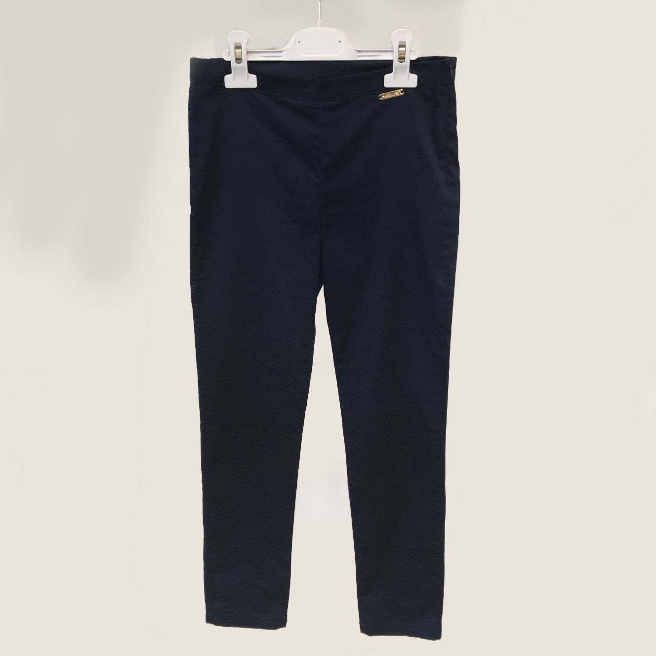 Pantalone Vita Alta Leggings Blu Bambina Alice P. 574 - ALICE P. - LuxuryKids