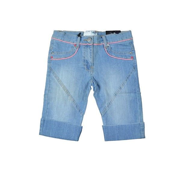Pinocchietto di Jeans in Cotone Bambina Denim Sarabanda E477 - SARABANDA - LuxuryKids