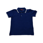 Polo Blu in tinta unita Bambino Sarabanda Q865 - SARABANDA - LuxuryKids