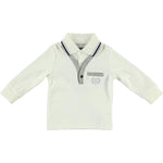 Polo in Caldo Cotone Bianco Bambino Sarabanda N132 - SARABANDA - LuxuryKids