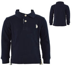 Polo in Caldo Cotone Blu Notte Neonato Polo Assn 26421 - POLO ASSN - LuxuryKids