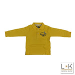 Polo in Caldo Cotone Giallo Senape Neonato Sarabanda T127 - SARABANDA - LuxuryKids