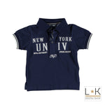 Polo in Cotone Blu Neonato Sarabanda I515 - SARABANDA - LuxuryKids